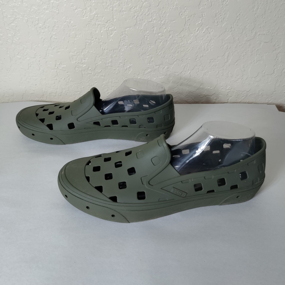 Vans Trek Slip-On Mens 11 Grape Leaf Green Perforated Water Shoes VN0A5HF85TU